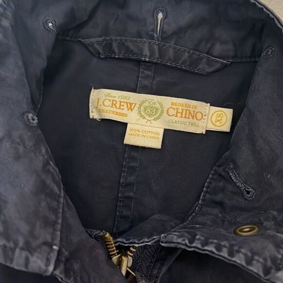 J Crew Navy Broken In Chino Utility Jacket XS - Picture 5 of 6